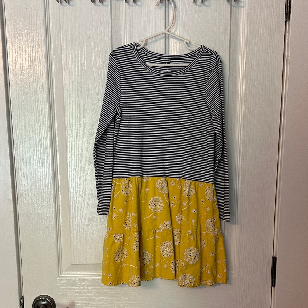 Tea Collection Navy and White Striped Top